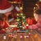 Rotating Christmas Tree Mini Building Set with LED Light - 1145PCS Christmas Building Blocks with Santa Snowman Rotatable Train Xmas Tree Home Decor 2024 for Adults Kids 10+